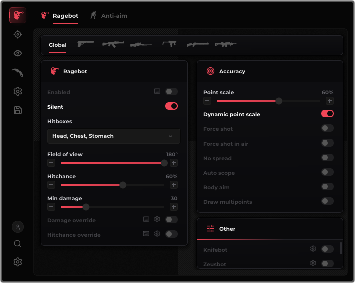 AXI0 menu